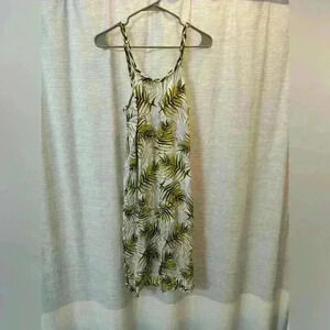 Hem & Thread palm print linen dress